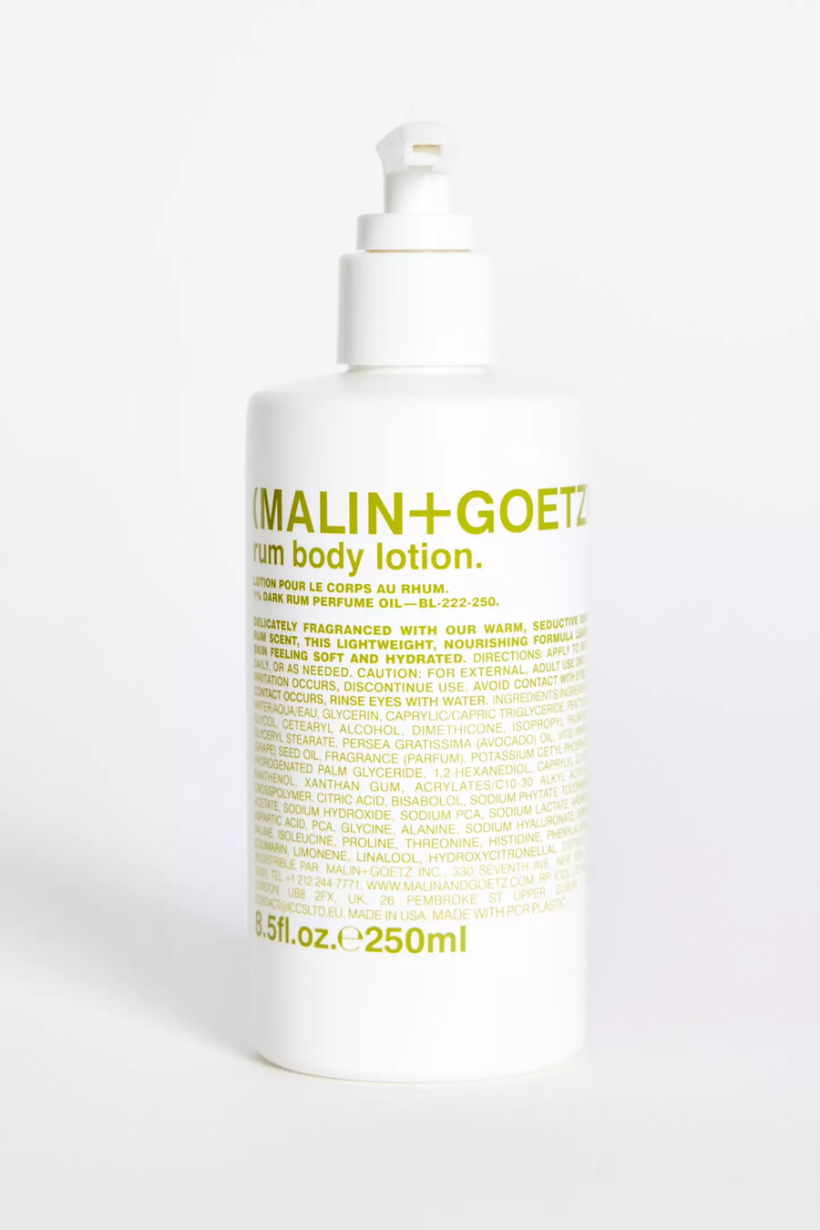 malin goetz rum body lotion