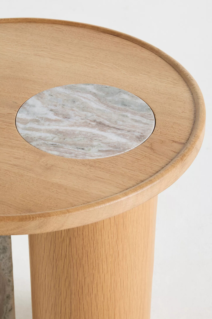 rhea beistelltisch aus marmor und eiche