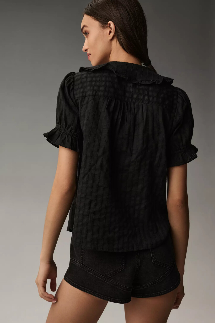 die bluse „keira mit kragen und knopfleiste von pilcro