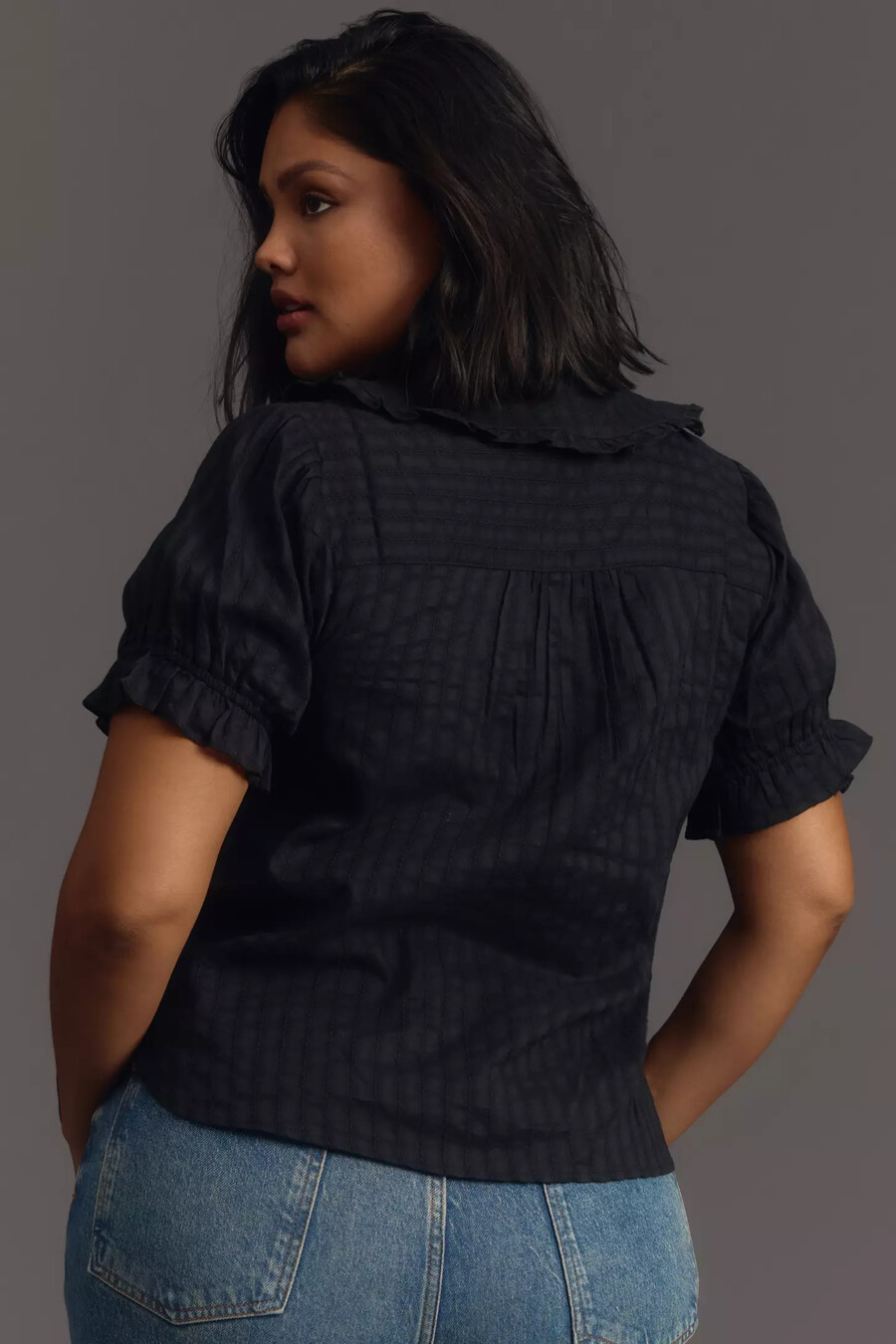 die bluse „keira mit kragen und knopfleiste von pilcro