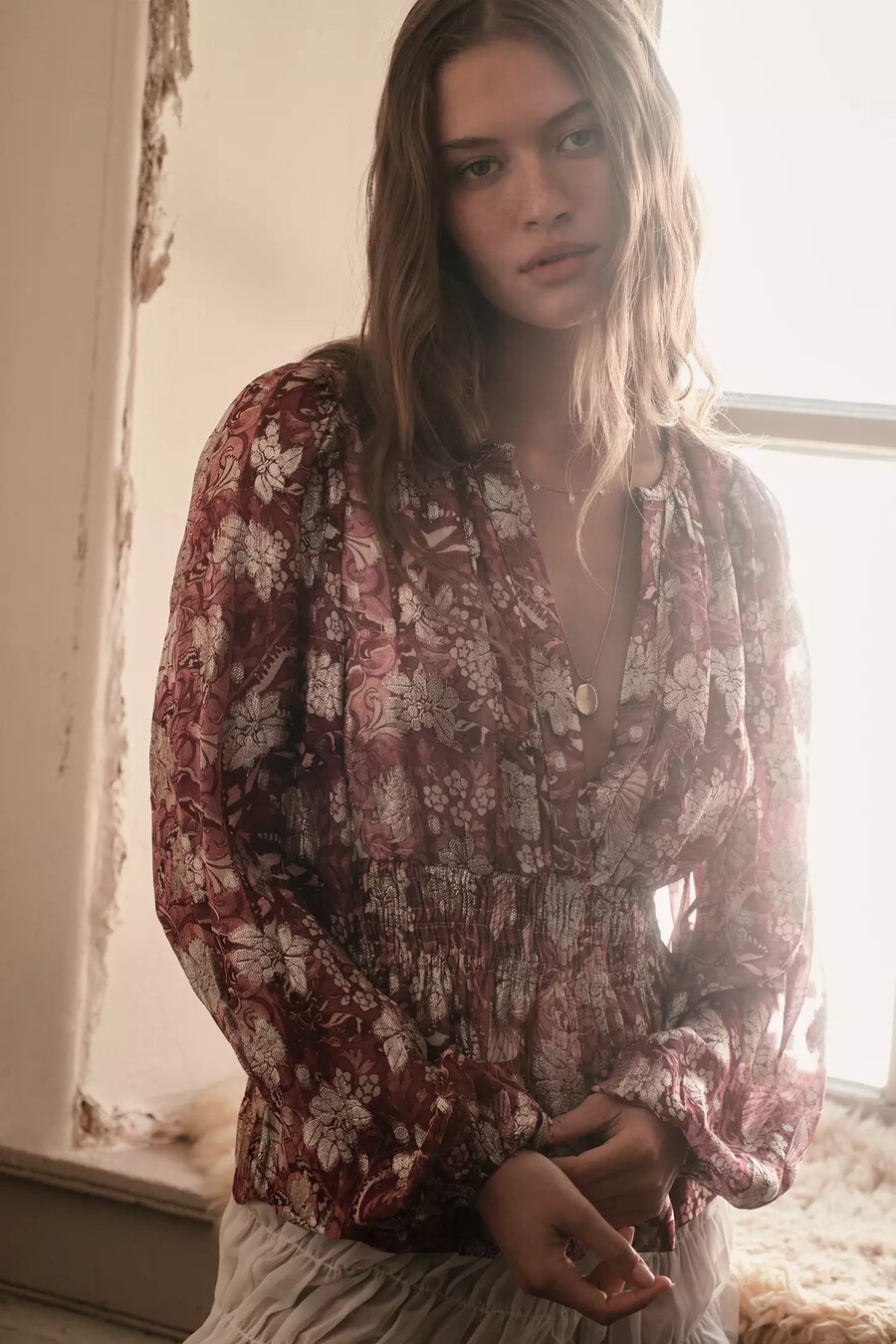die somerset chiffonbluse