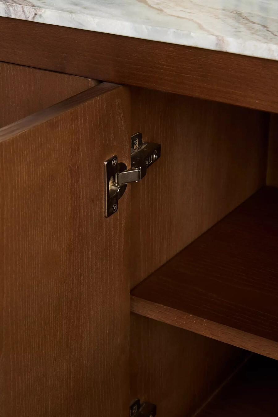 brentley rechteckiges sideboard mit marmorplatte