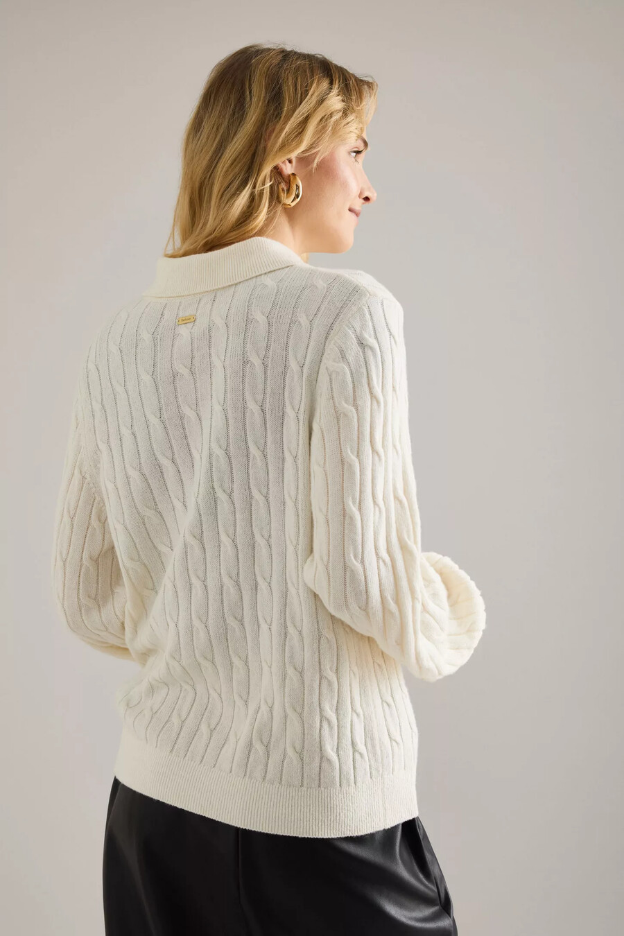 barbour evie wollmischung zopfstrickpullover