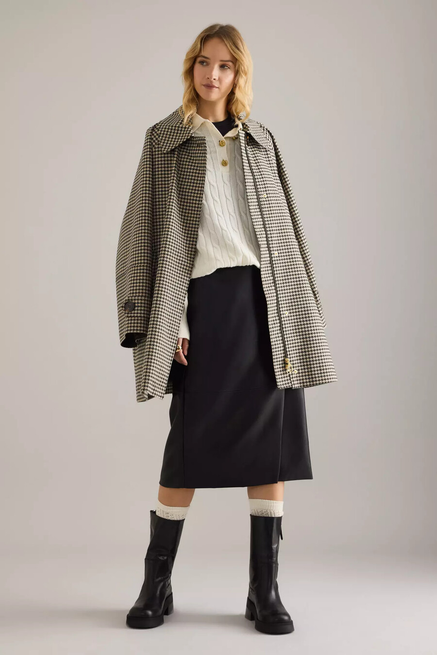 barbour evie wollmischung zopfstrickpullover