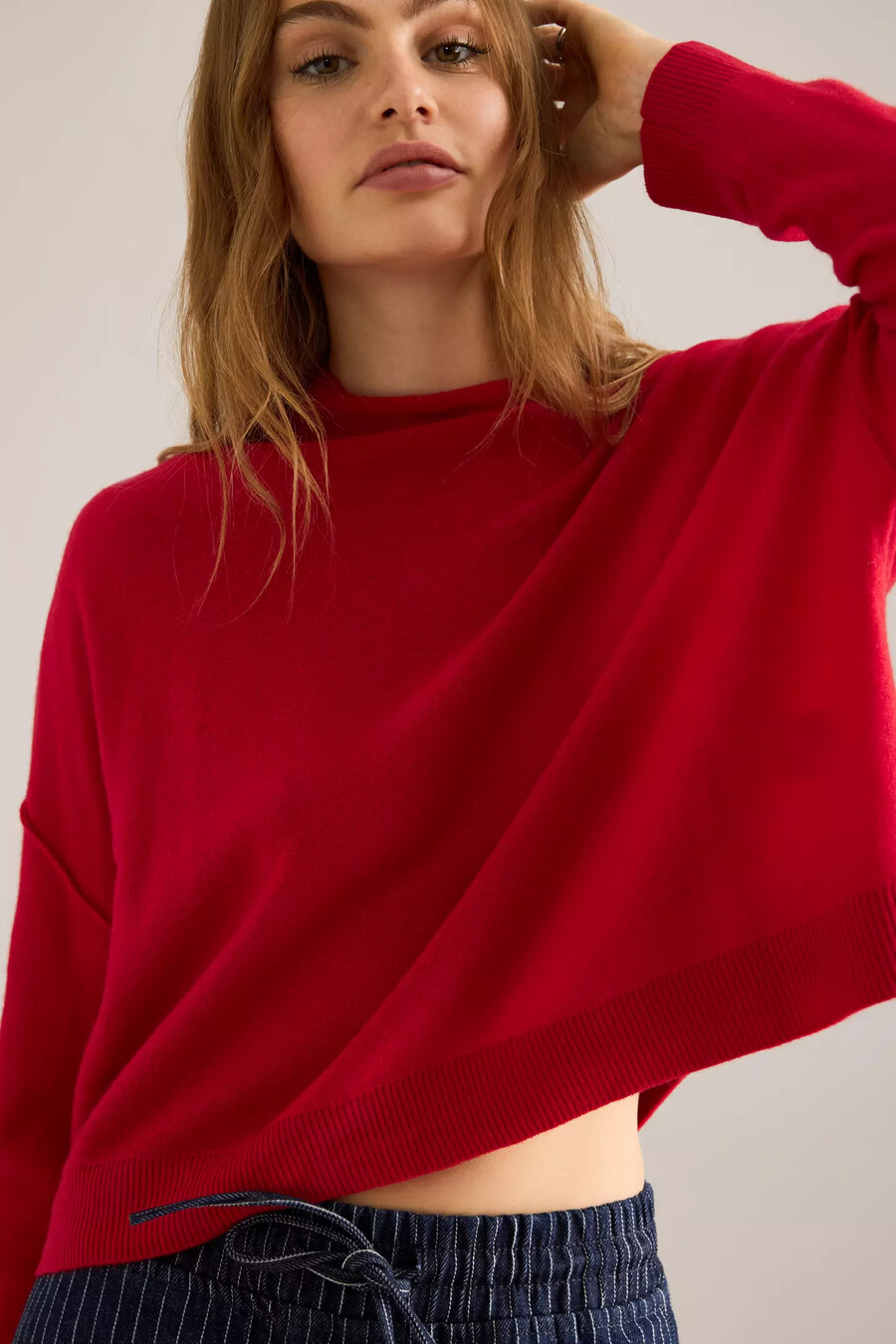 alani kaschmirpullover mit stehkragen pullover