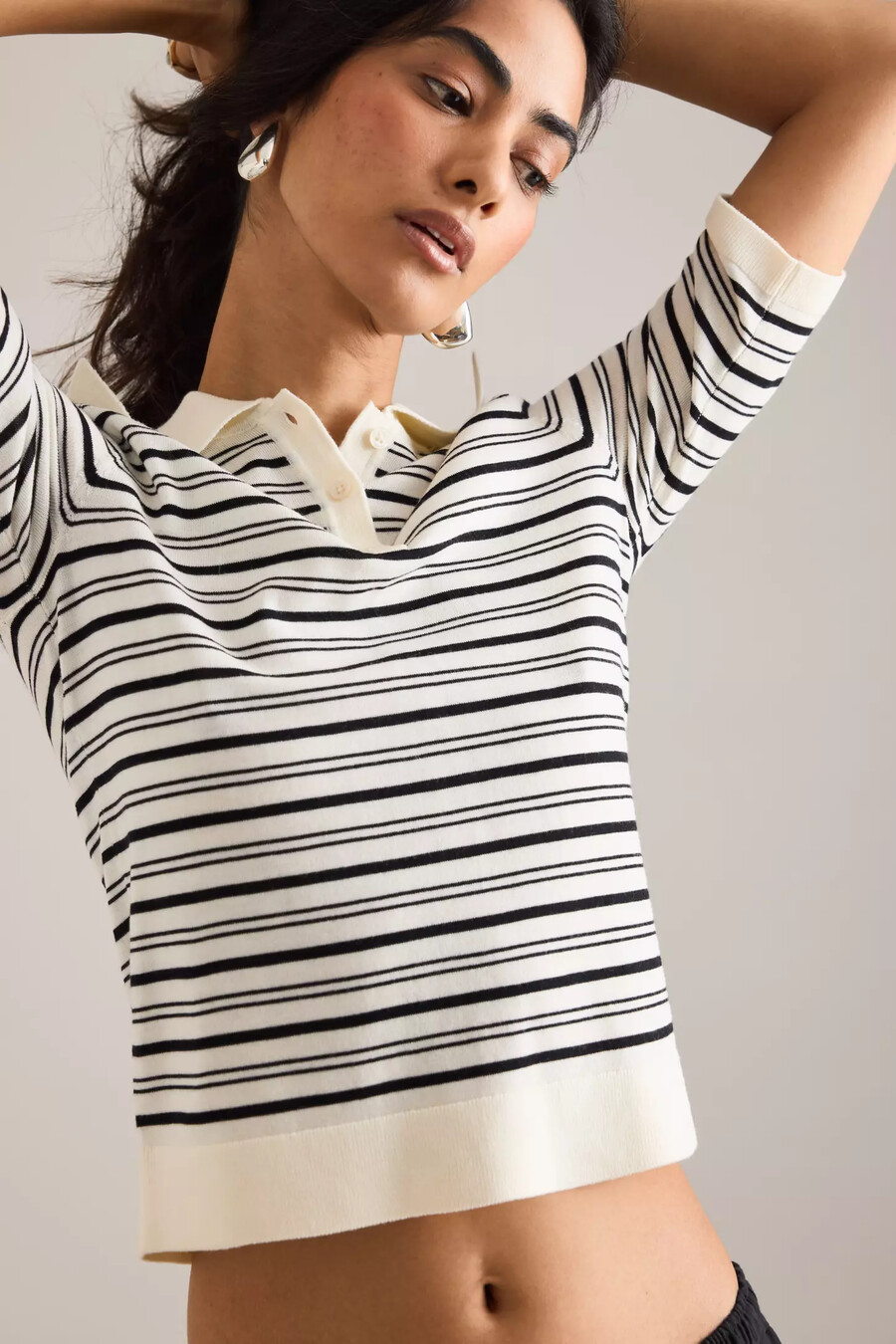 ausgewähltes thea strick-polo-top