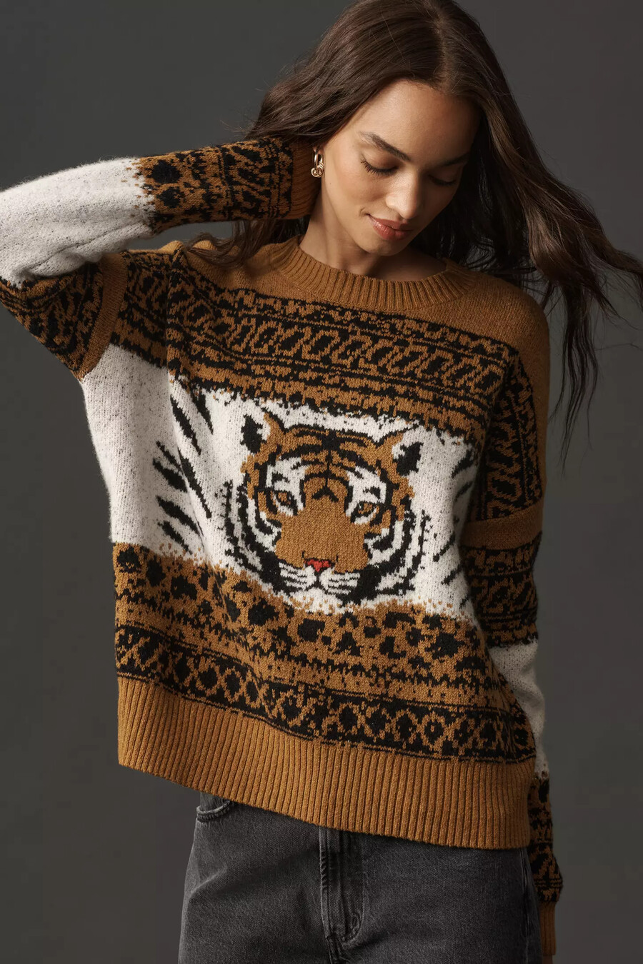 pilcro tiger icon wollmischung pullover