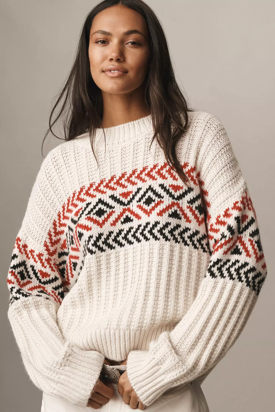 sanctuary intarsia jumper