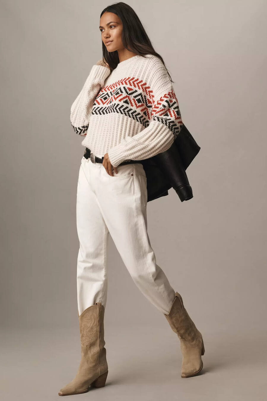 sanctuary intarsia jumper