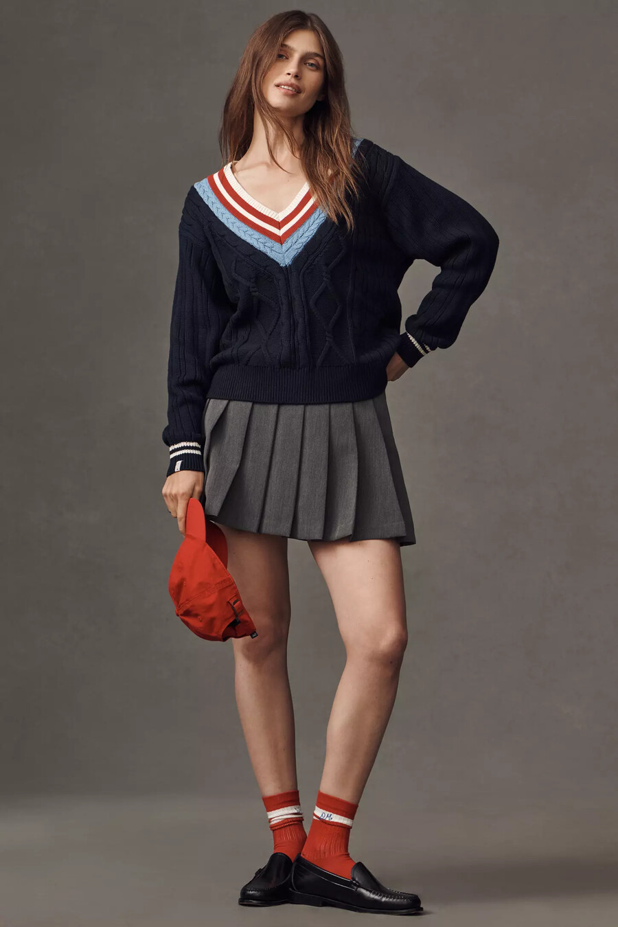 the upside x anthropologie josette v-ausschnitt pullover