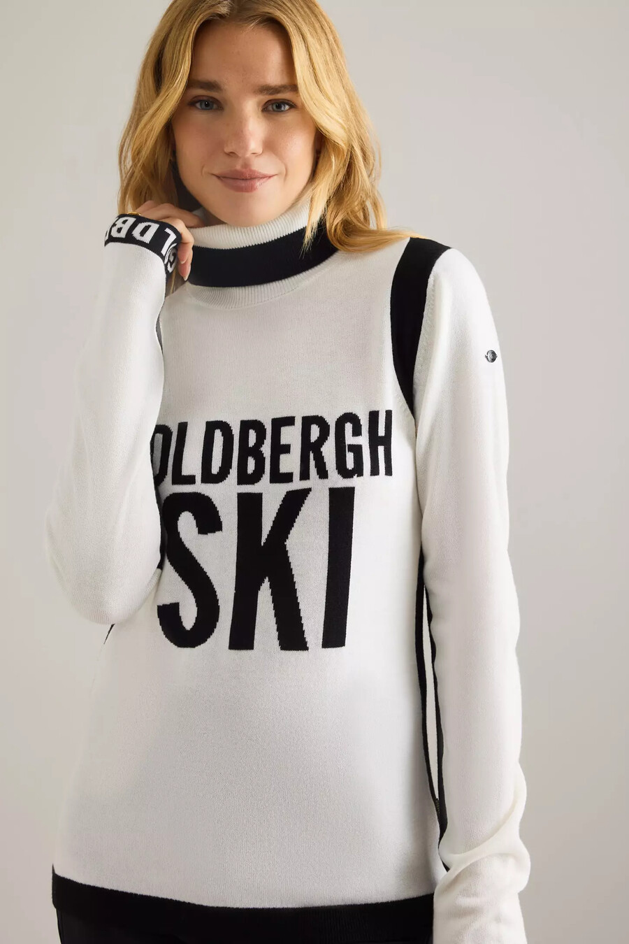 goldbergh noemi langarmpullover aus wollmischung