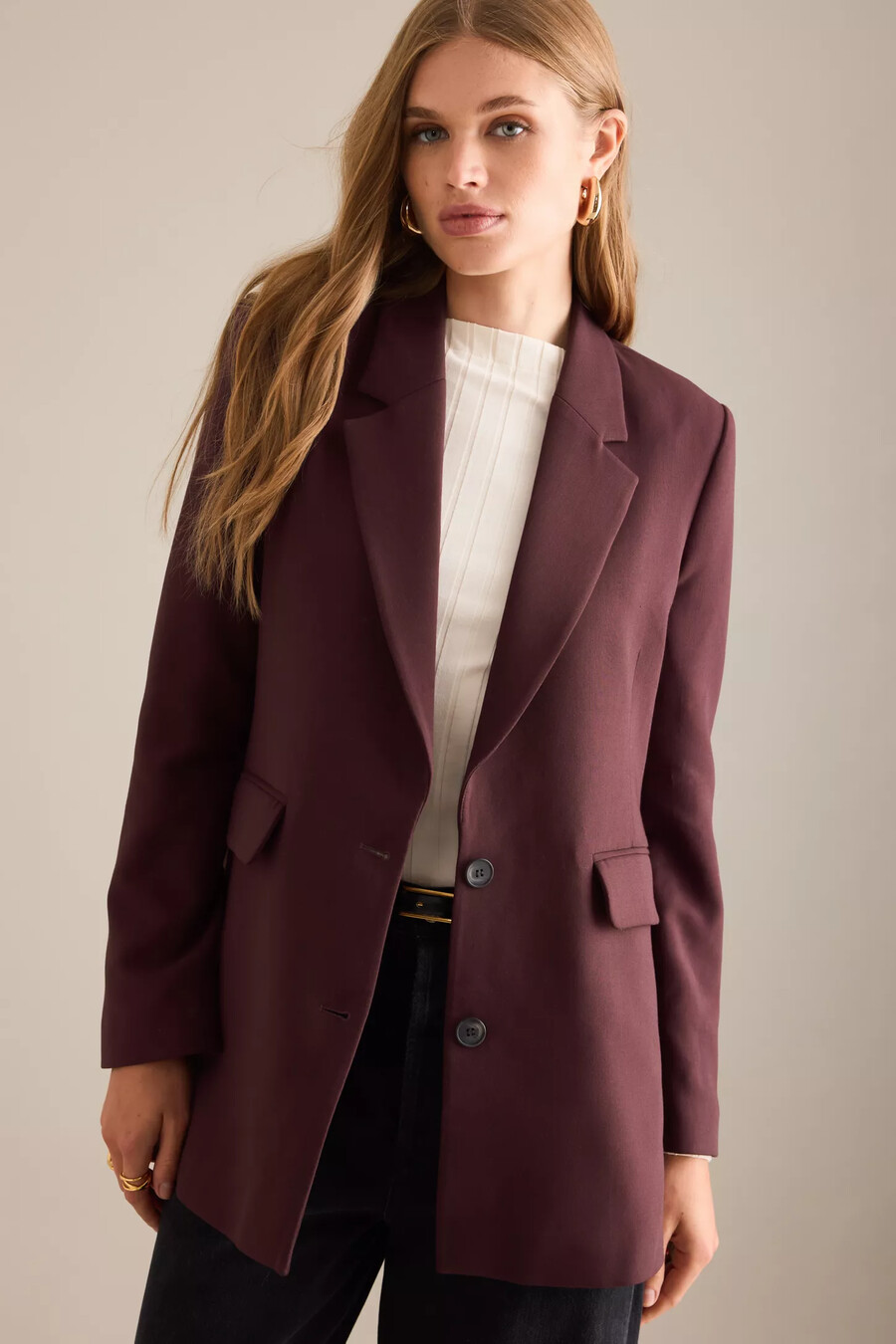 ausgewählter rita oversized blazer
