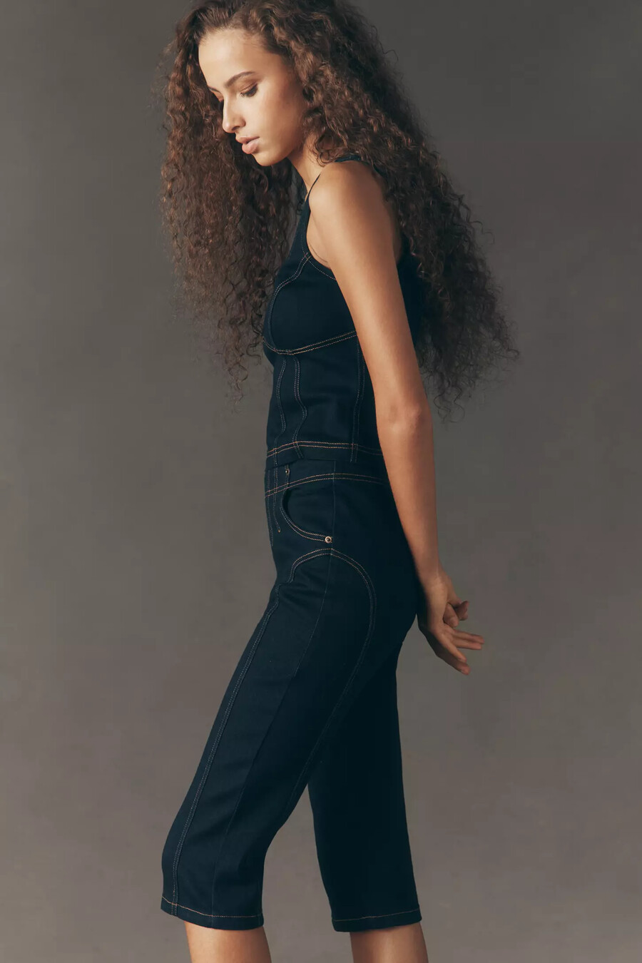 die bella capri high-rise straight jeans von pilcro