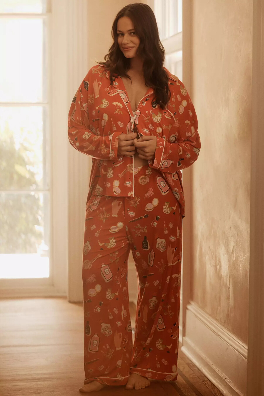 die pyjamahose mit briar-paspelierung