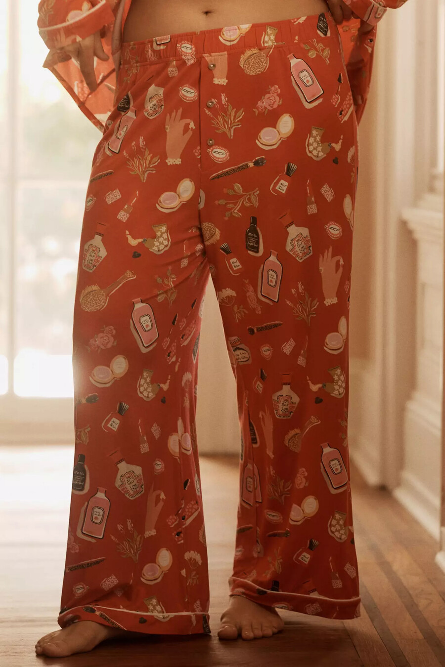 die pyjamahose mit briar-paspelierung