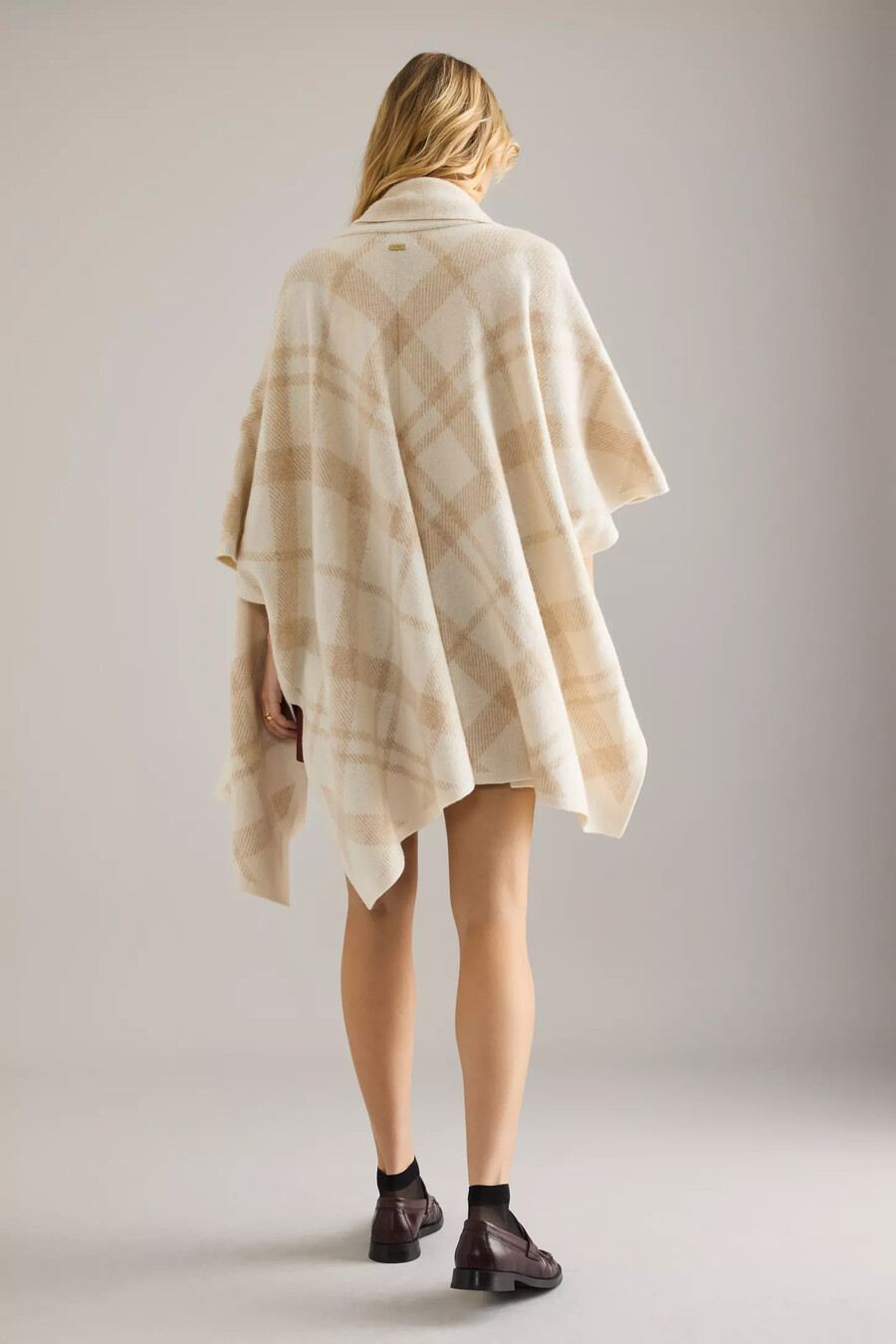 barbour vienna strickcape aus wolle