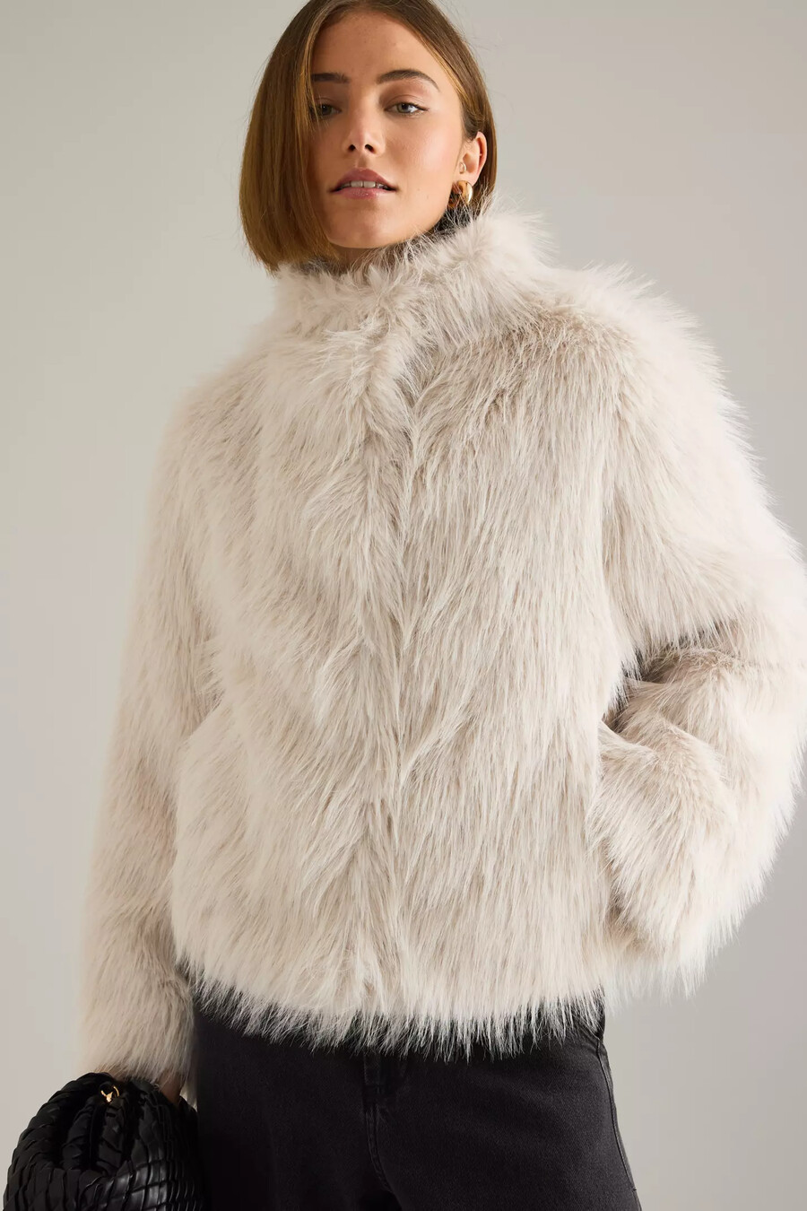 ausgewählte brea kunstpelzjacke