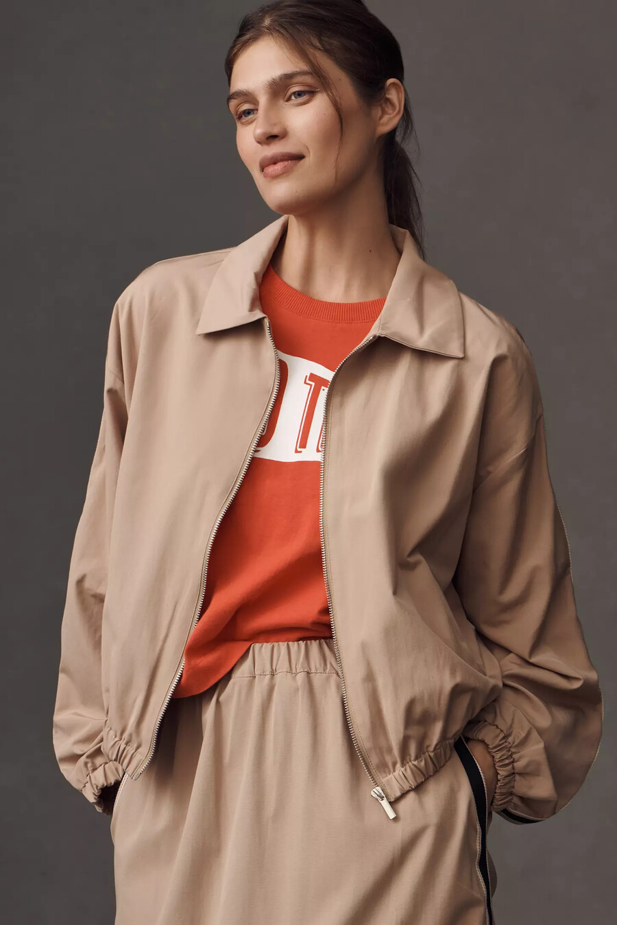 maeve sportliche kurze bomberjacke