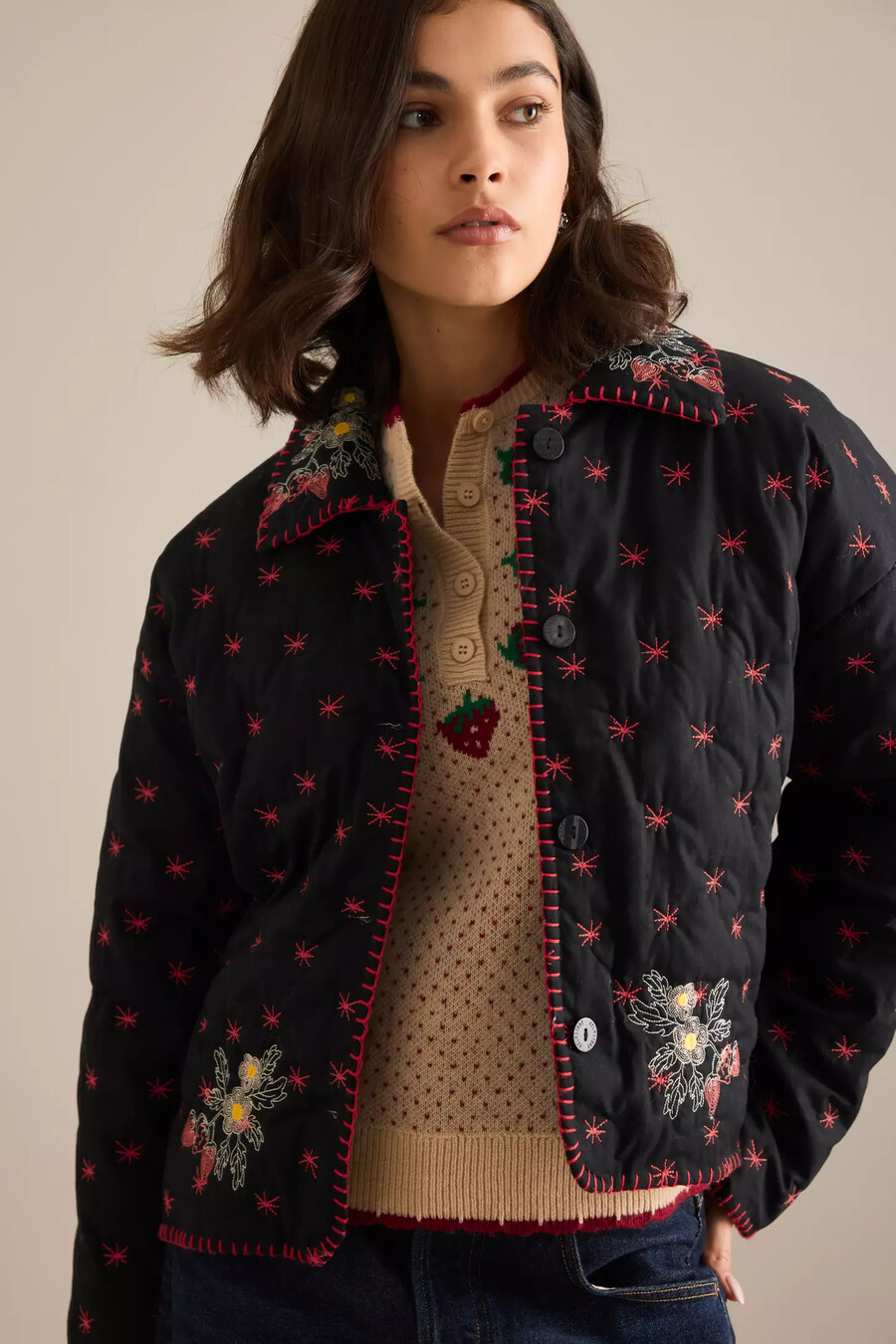 helmstedt ava bestickte jacke