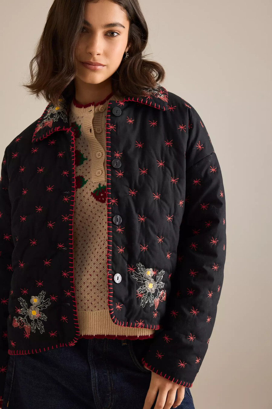 helmstedt ava bestickte jacke