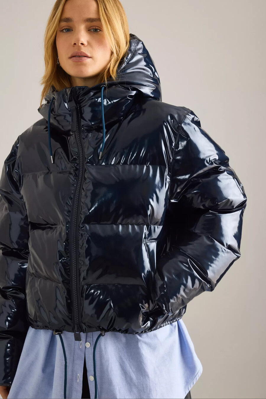 rains alta wasserdichte kurze steppjacke