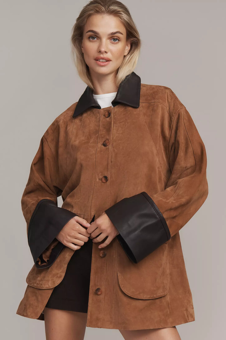 pilcro adelaide wildleder barn jacke