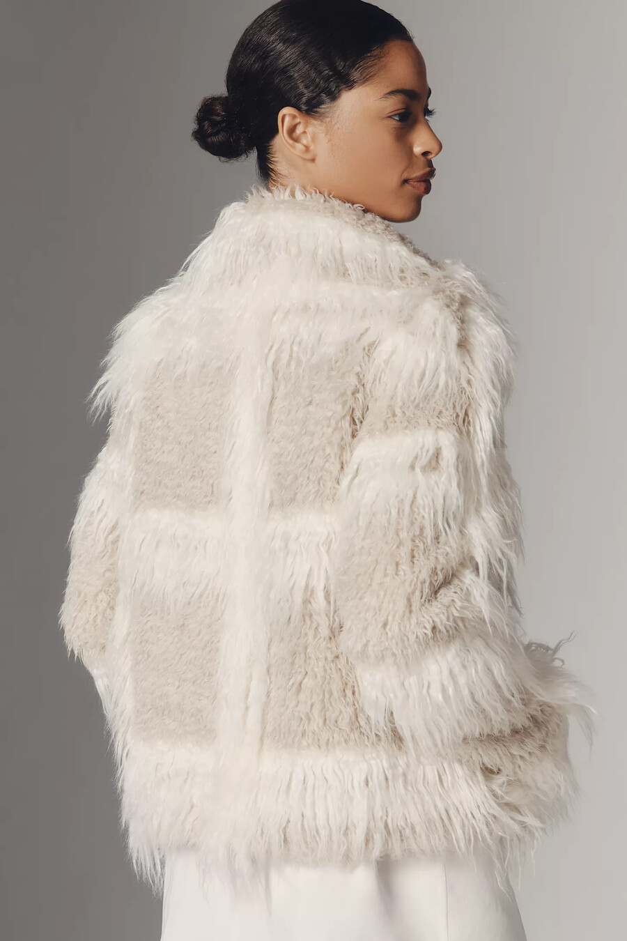 pilcro shaggy kunstpelzjacke