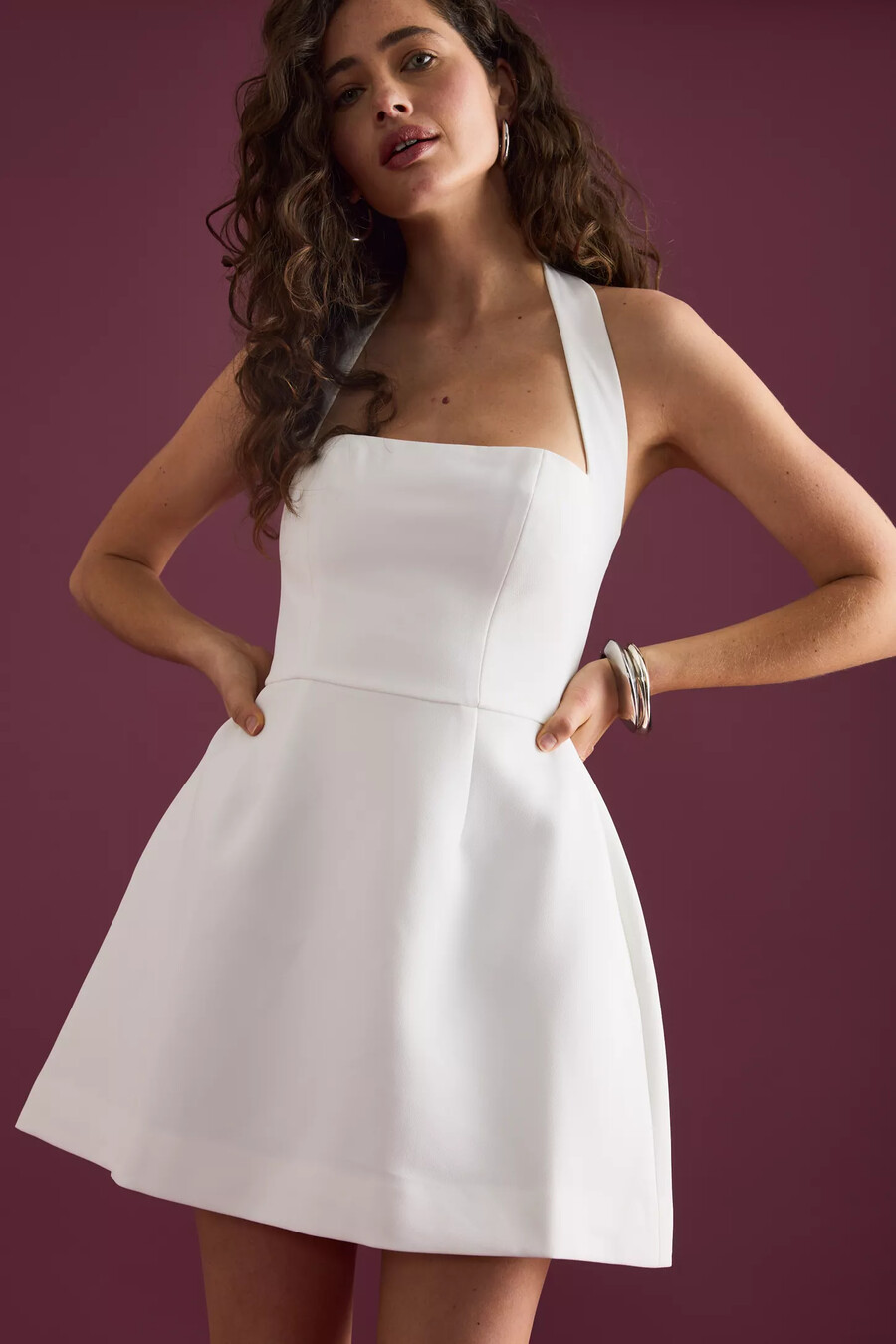 odd muse neckholder-minikleid