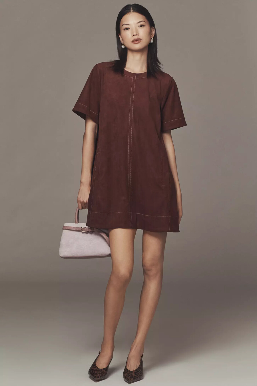 das emmy kurzarm-mini-swingkleid von maeve
