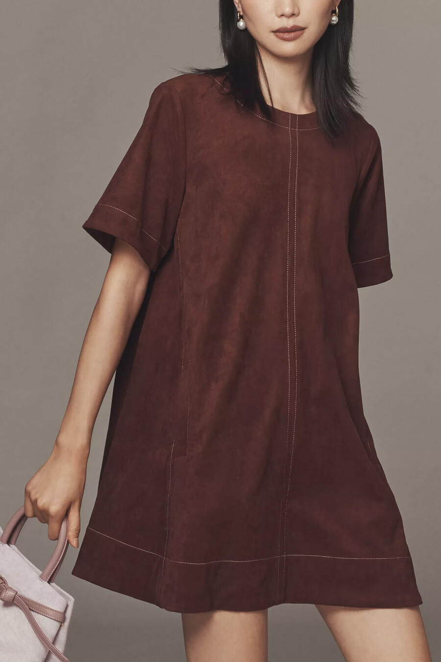 das emmy kurzarm-mini-swingkleid von maeve