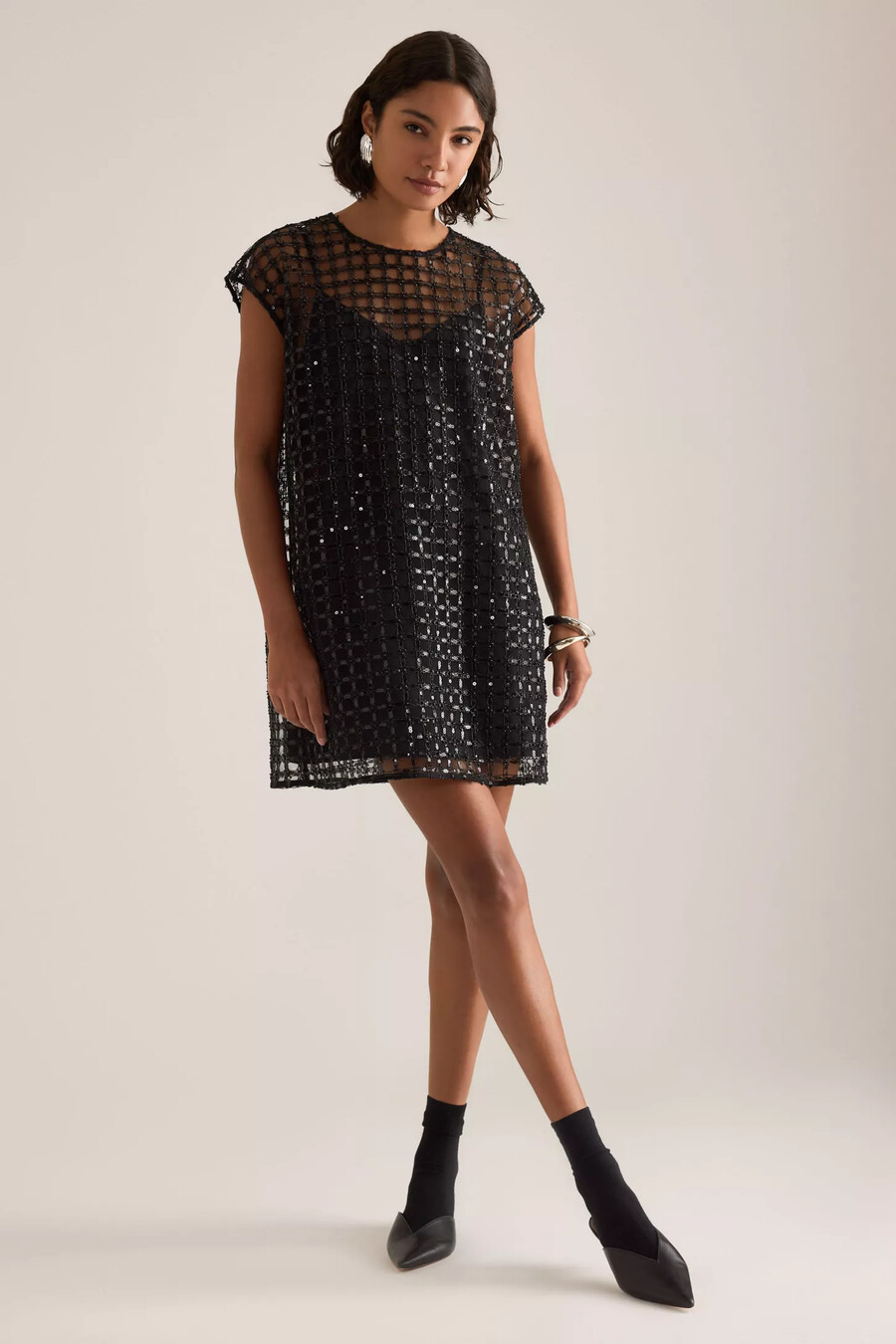 ausgewähltes pailletten-minikleid von laren