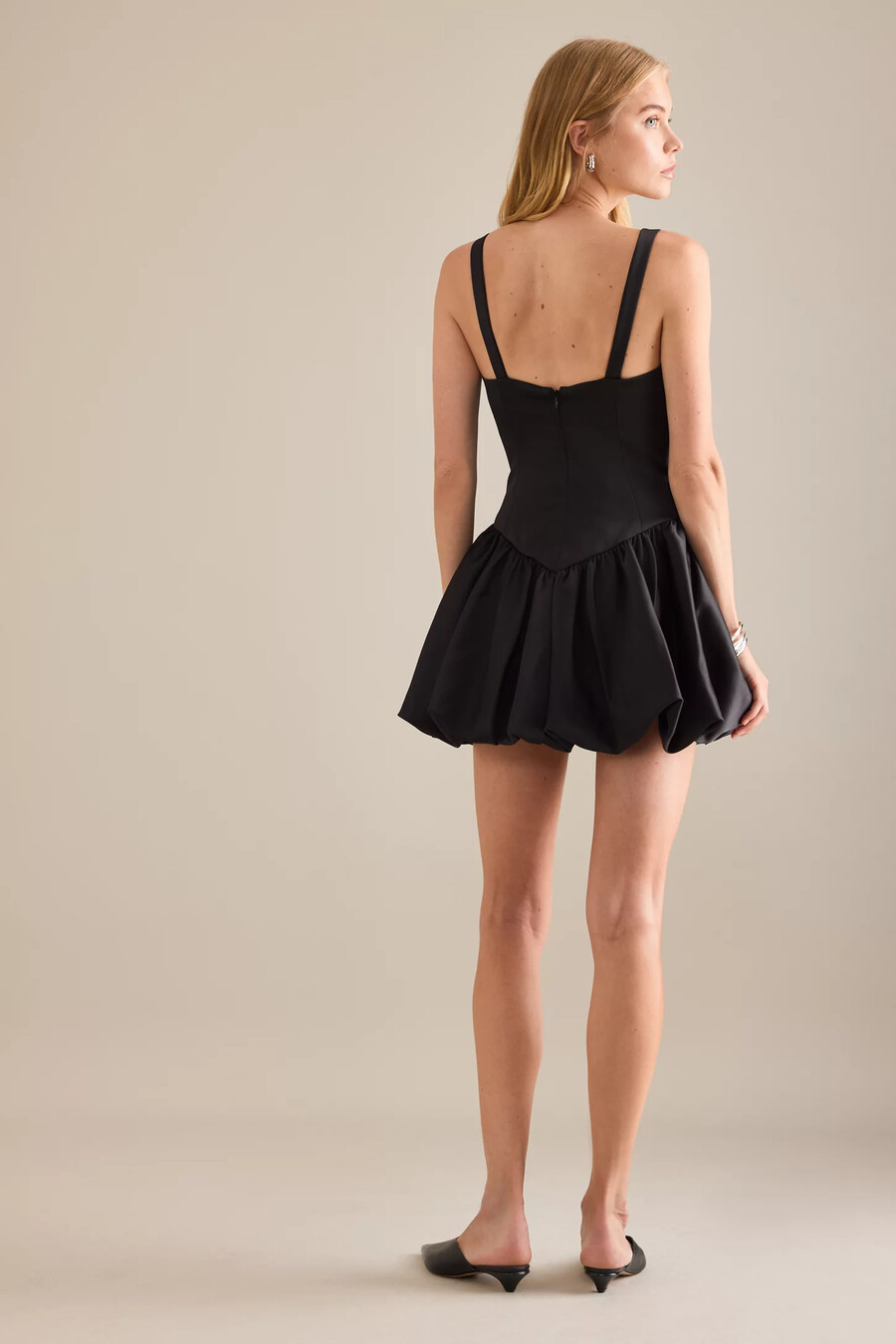 bardot oria bubble minikleid