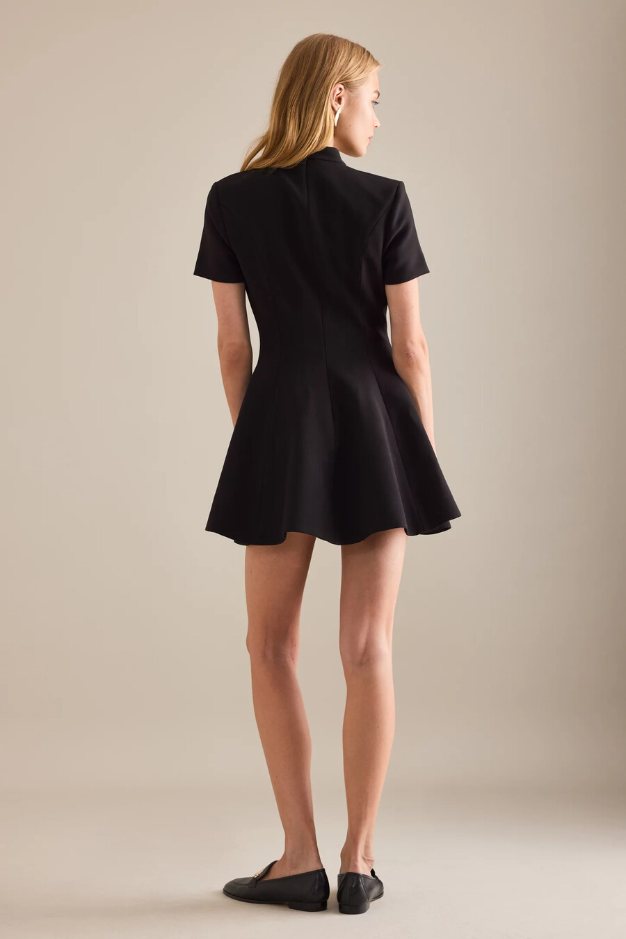 bardot zephyra kragen minikleid
