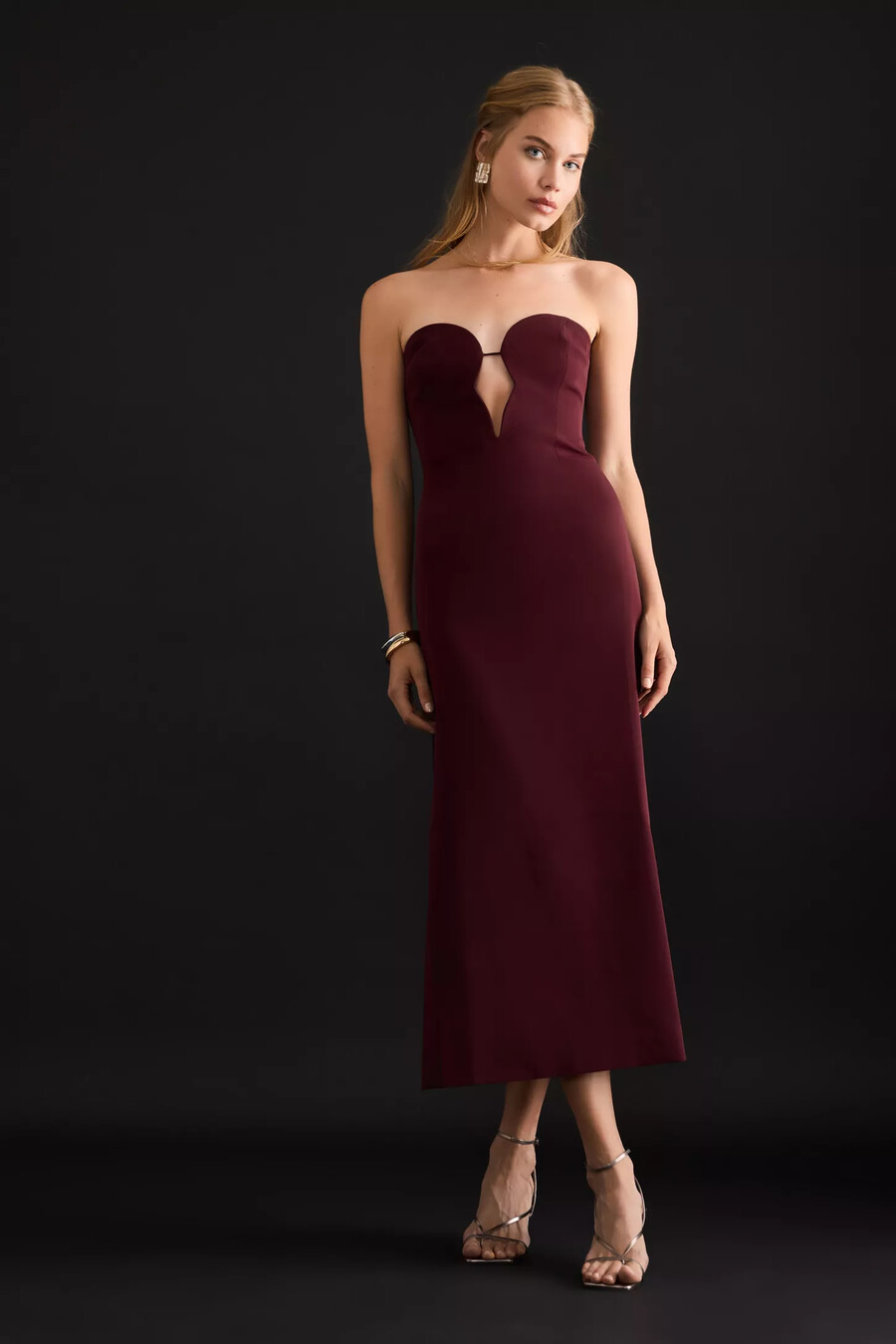 bardot eleni midikleid
