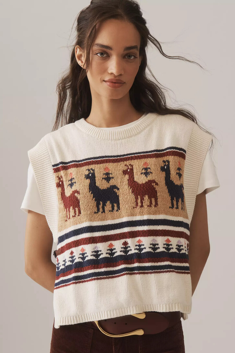 pilcro twofer graphic jumper