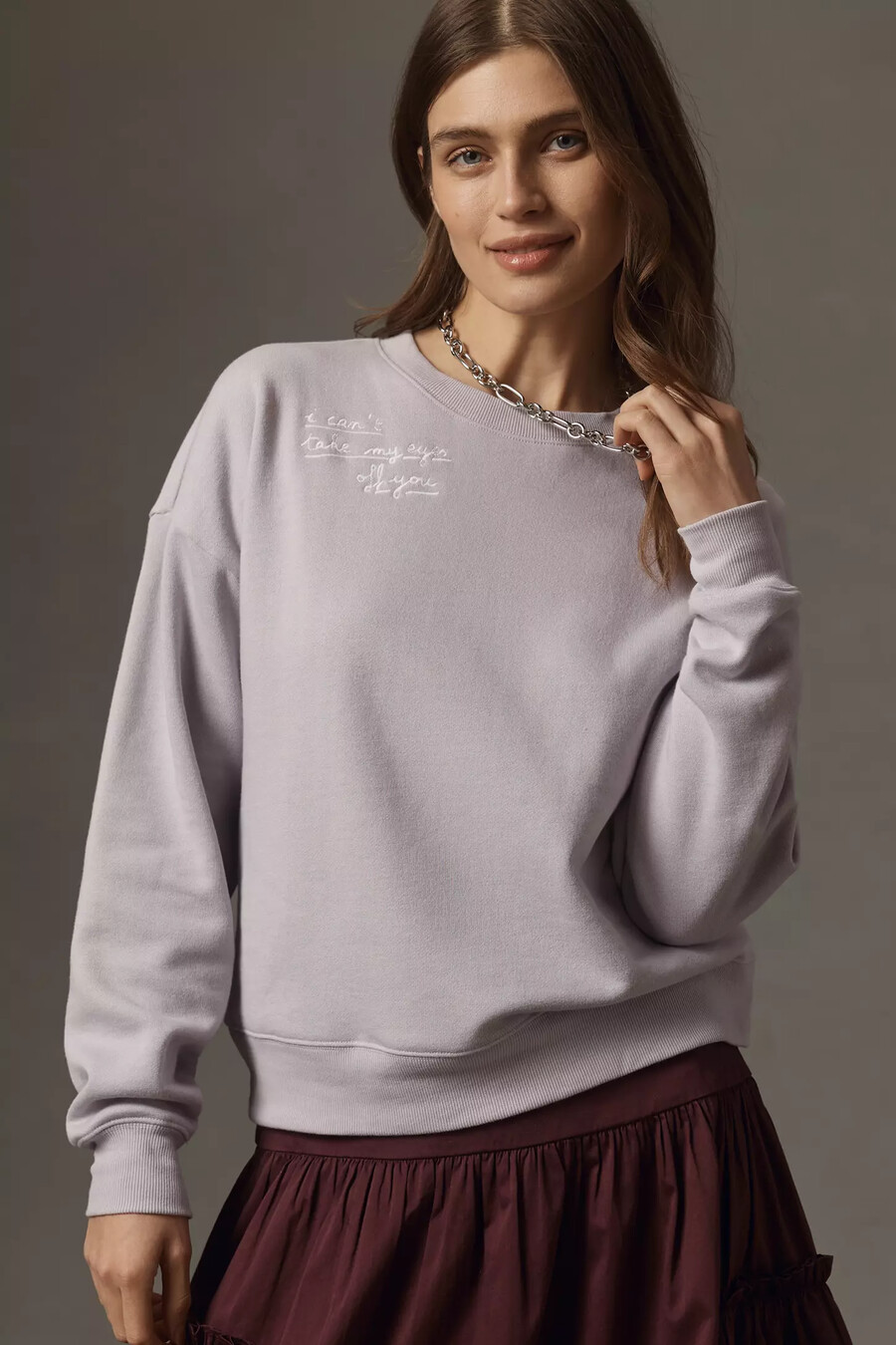 maeve x laetitia rouget besticktes sweatshirt