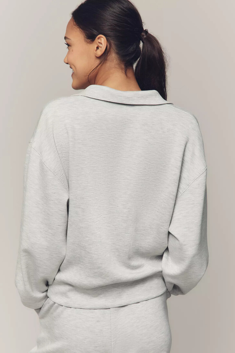sweatshirt mit halbem reißverschluss für das tägliche training