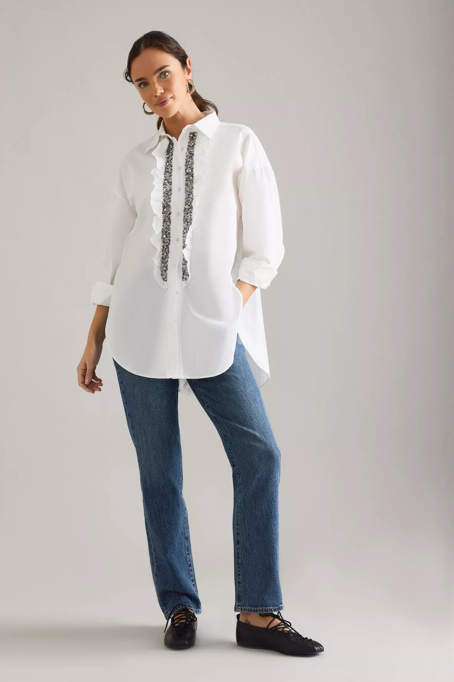 pistola bri high-rise slim straight-leg jeans