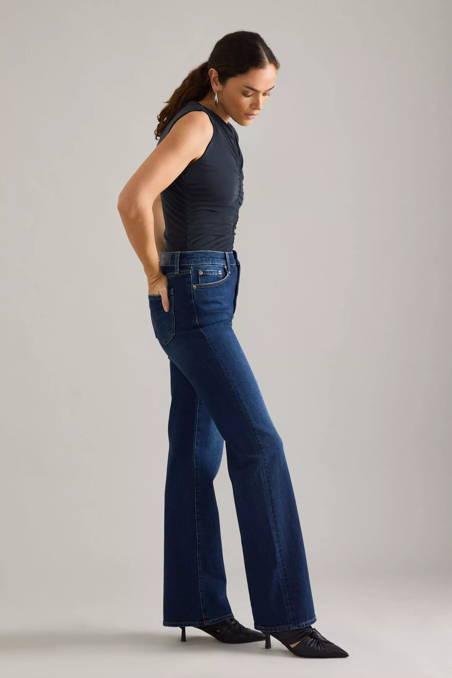 pistola evie high-rise slim bootcut jeans