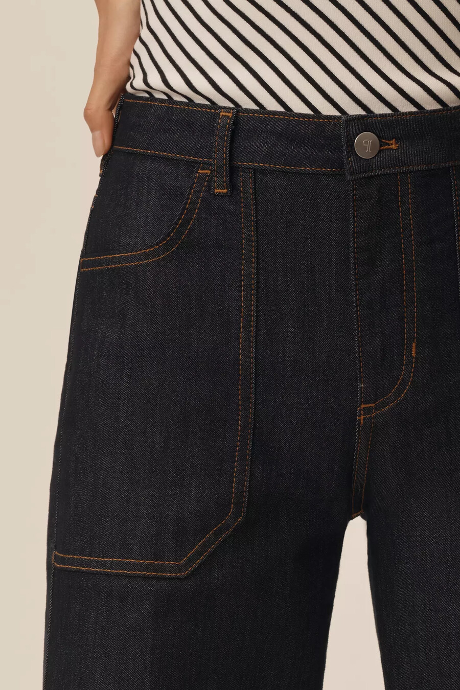 die rylan relaxed high-rise flare jeans von pilcro