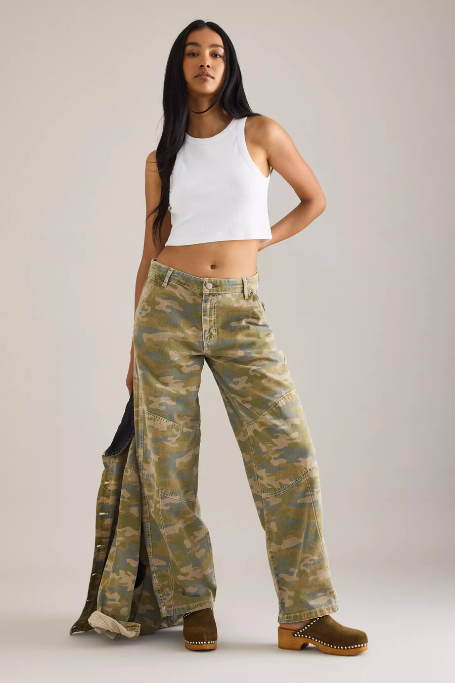 damson madder drew camo cargo jeans