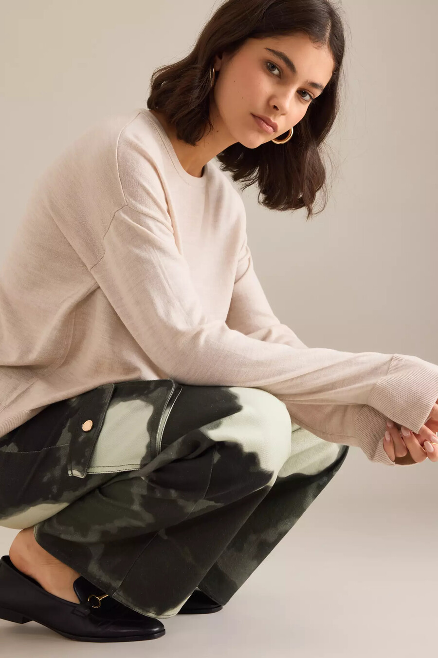 helmstedt enya tie-dye cargo jeans