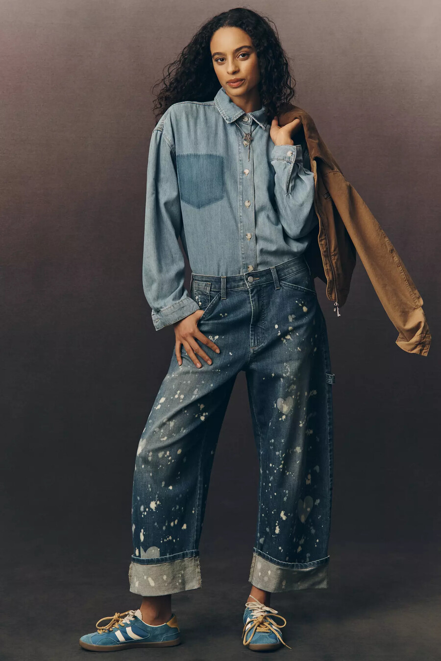 die kayden barrel carpenter jeans von pilcro