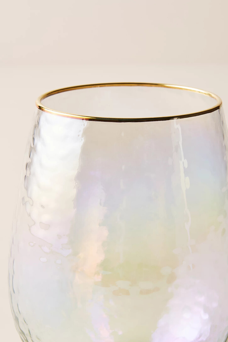 zaza stiellose weingläser mit glanzfinish 2er-set