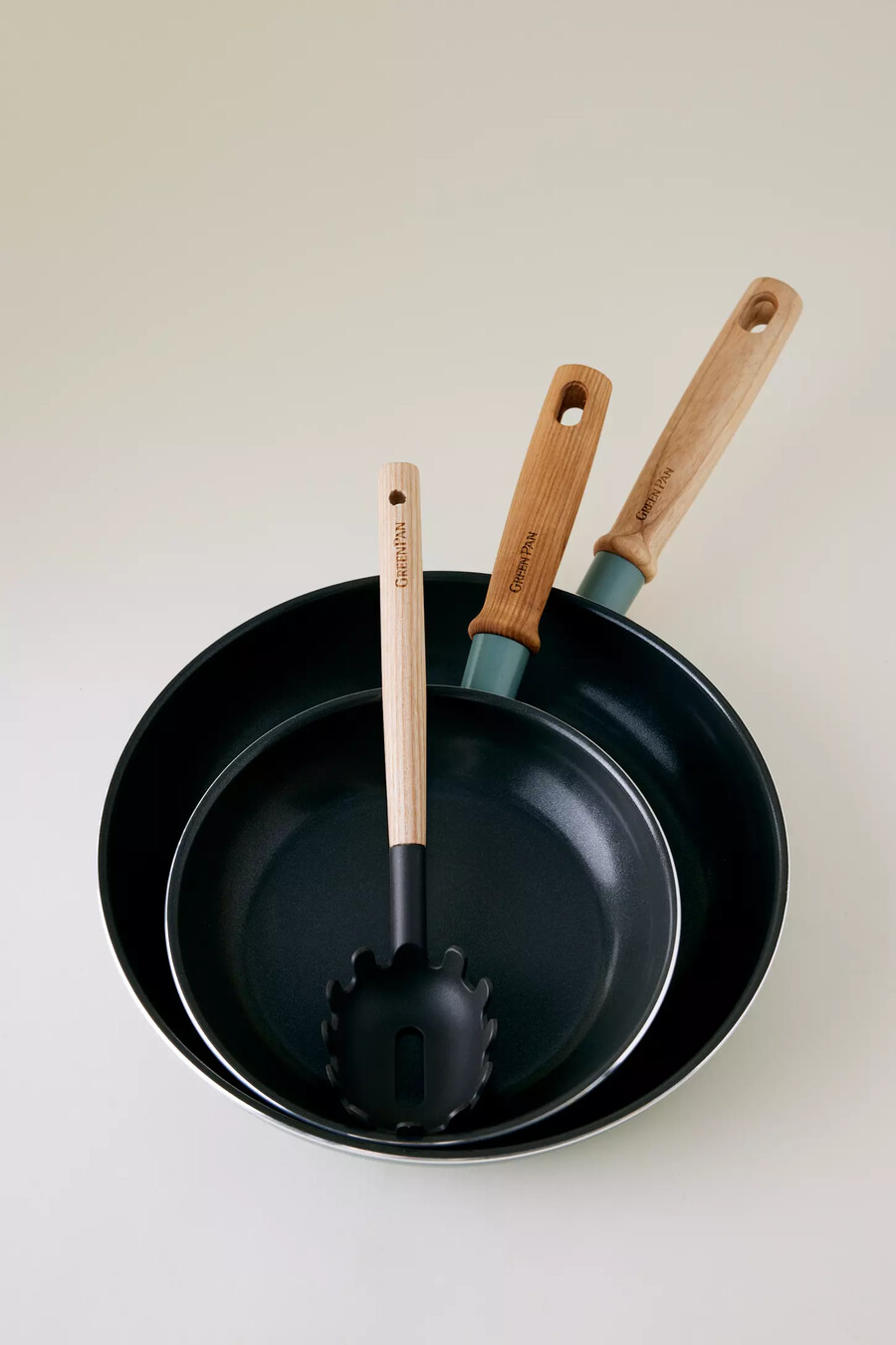 greenpan mayflower keramik-antihaft-bratpfannen-set 3-teilig