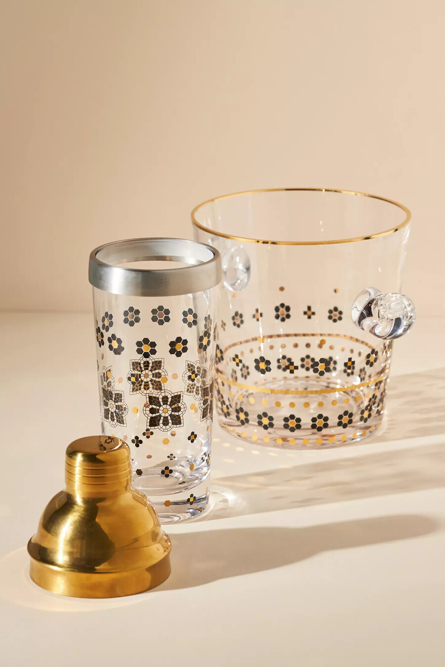 bistro-fliesen-eiskübel aus glas