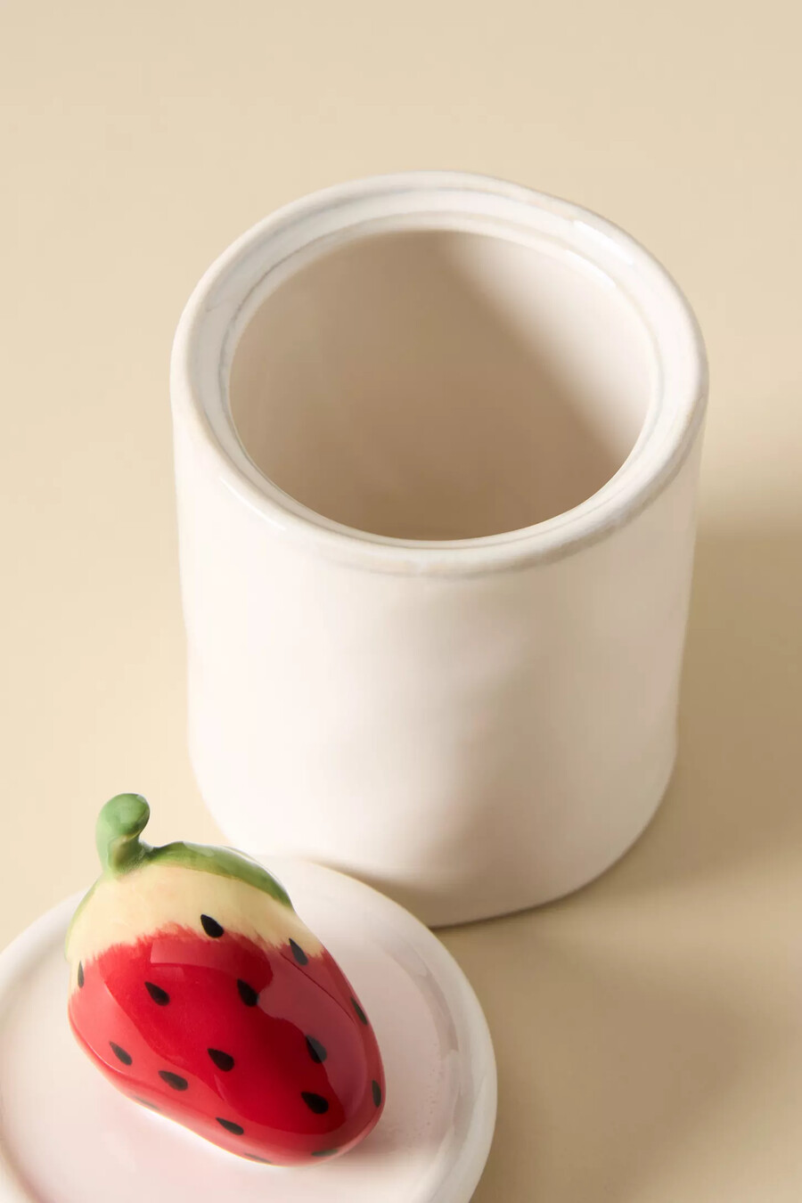 kleine steingutdose „fruta strawberry
