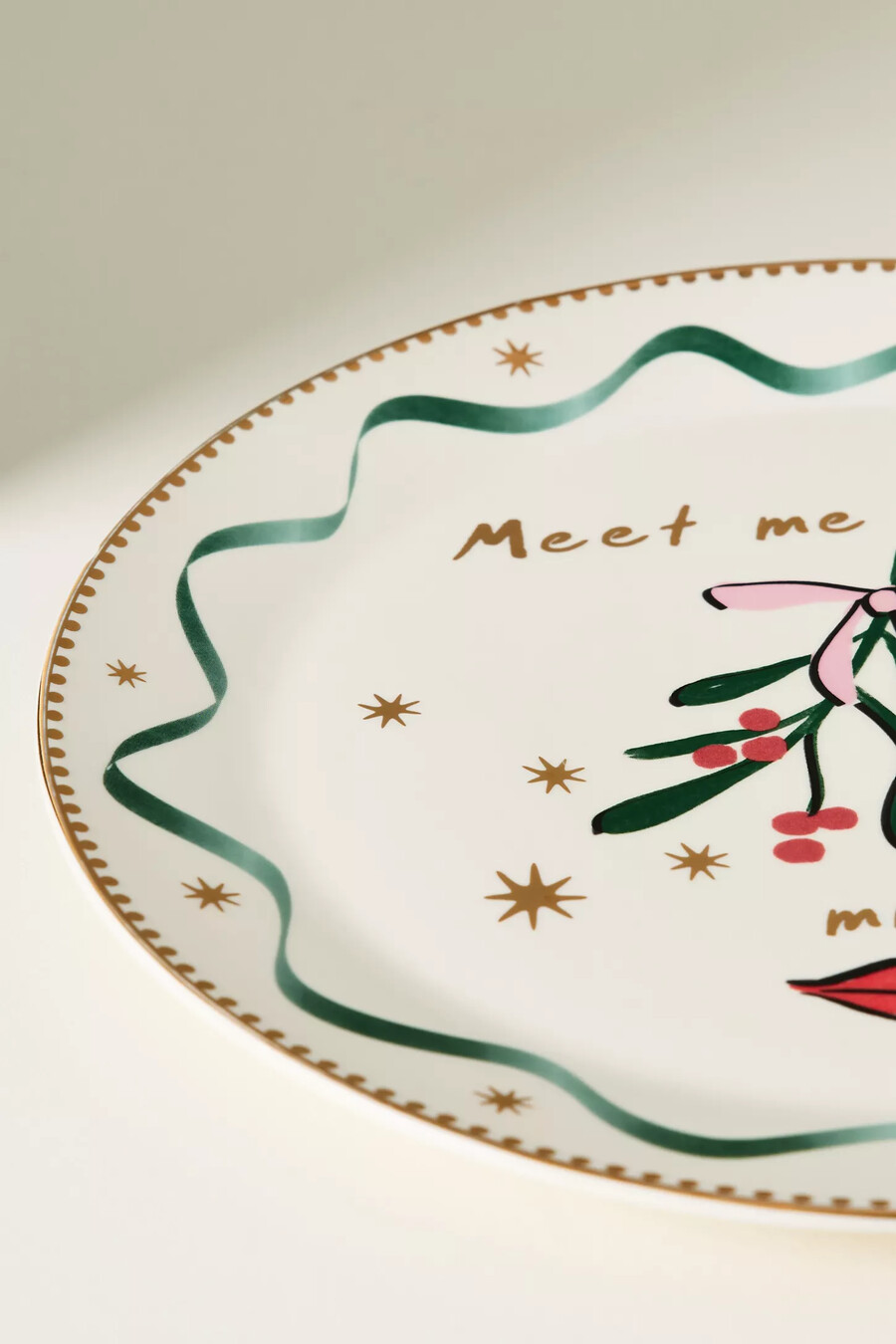 caroline mistletoe steingutplatte