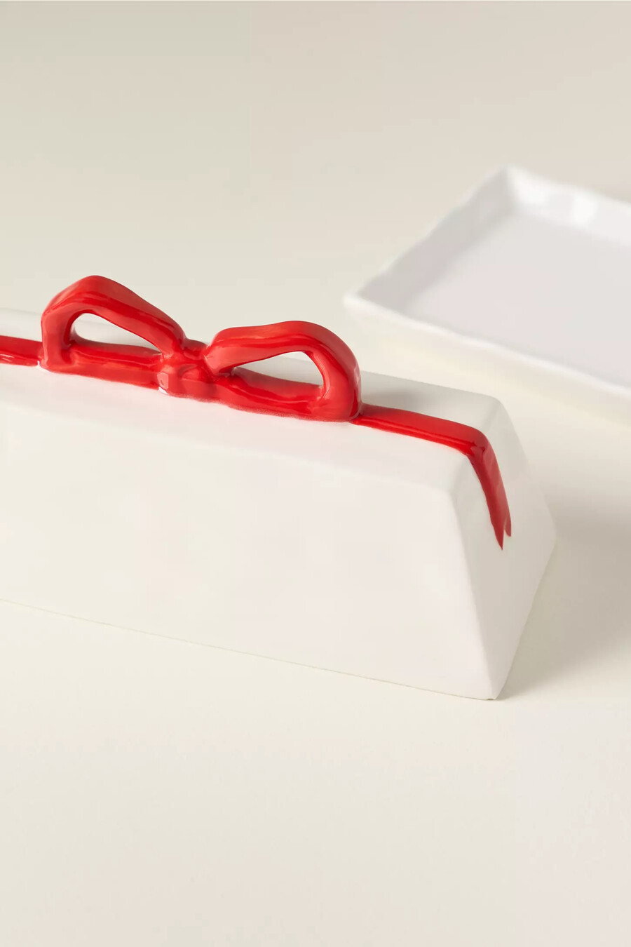 benedita bow butterdose aus keramik-steingut