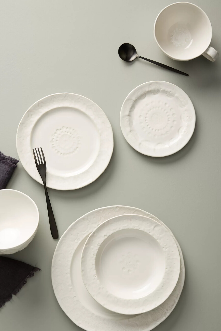 alte havanna-speiseteller 4er-set